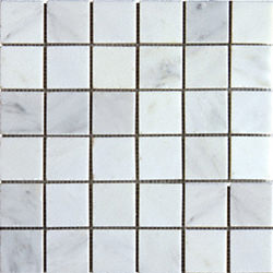 2"x2" Marble China Carrara Mosaic