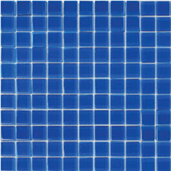 1"x1" Glass Blue