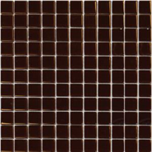 1"x1" Glass Brown