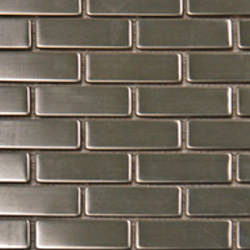 1"x2" Metal Silver Brick
