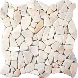 WHITE FLAT PEBBLES