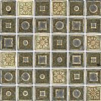 2"x2" Janus Green Roman Mosaic